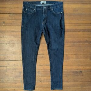 Naked & Famous Stacked Guy Men's Jeans In Indigo Power Stretch Fabric Size 32